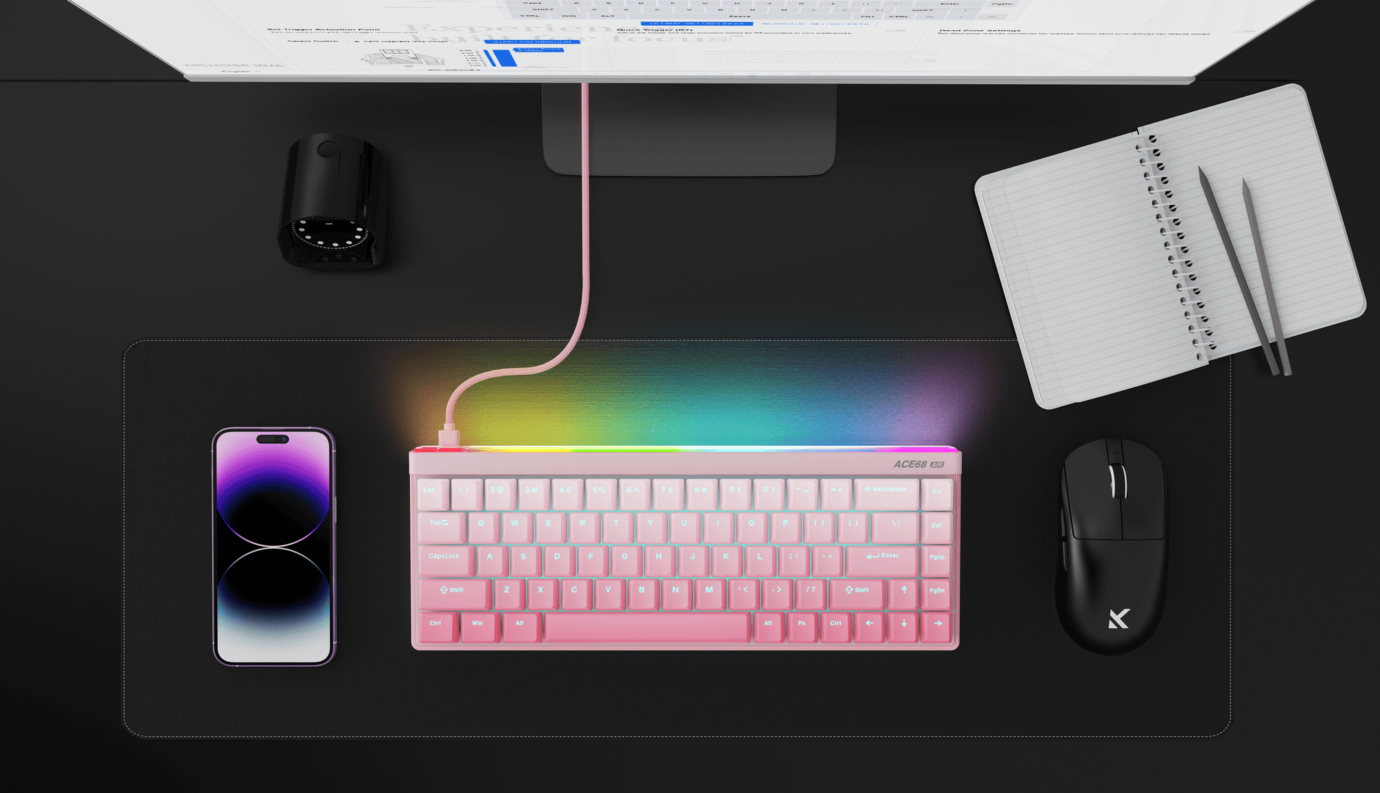 MCHOSE Ace 68 Air wired gaming keyboard with 8kHz polling rate – NMPC India Official Store