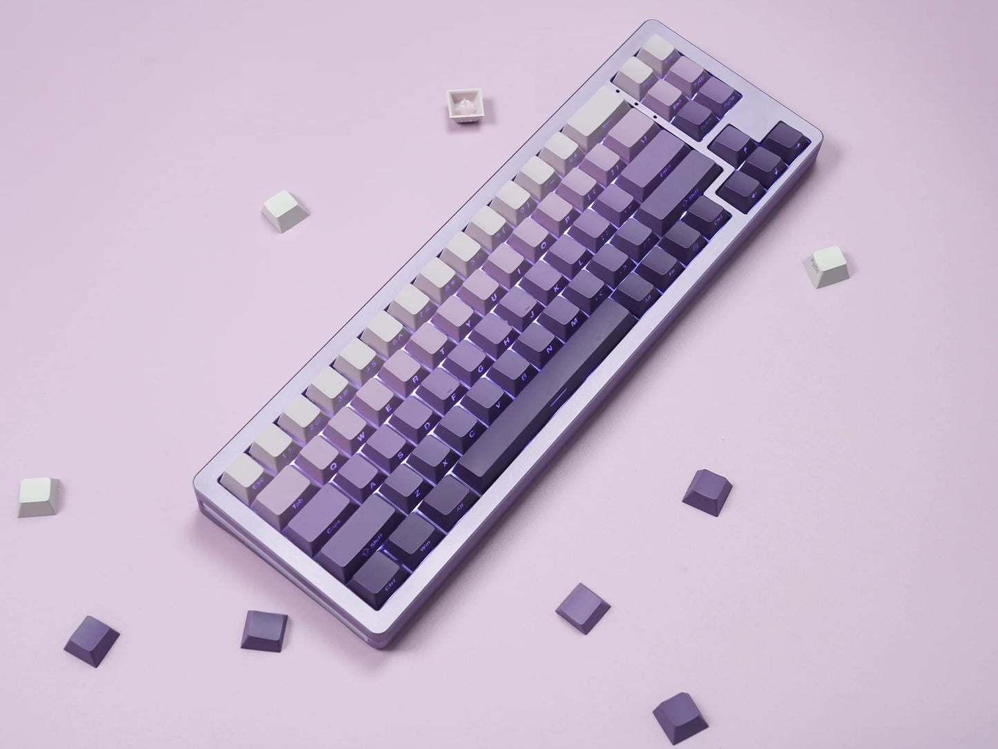 Womier Gradient Series 136-Key Shine-Through Cherry Profile Double-Shot PBT Keycap
