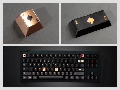 Womier Spade 112-Key Cherry Profile Metallic Coating Keycap Set