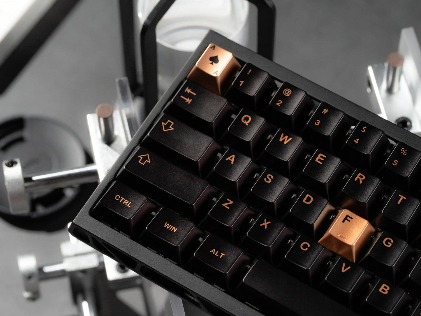 Womier Spade 112-Key Cherry Profile Metallic Coating Keycap Set