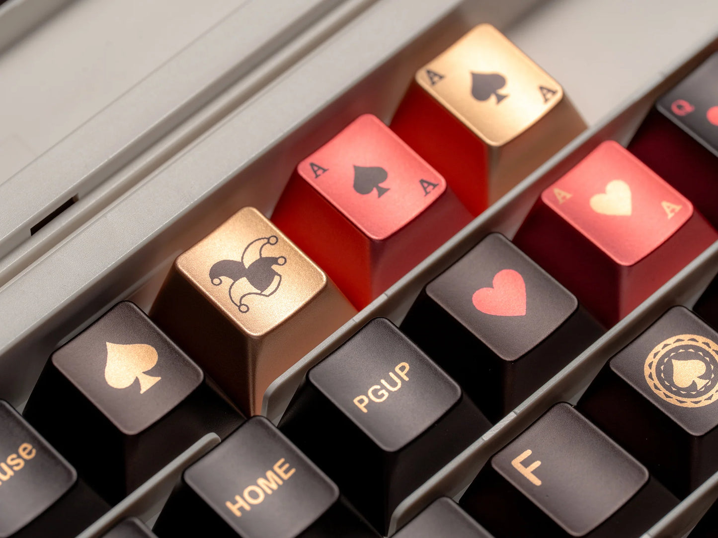 Womier Spade 112-Key Cherry Profile Metallic Coating Keycap Set
