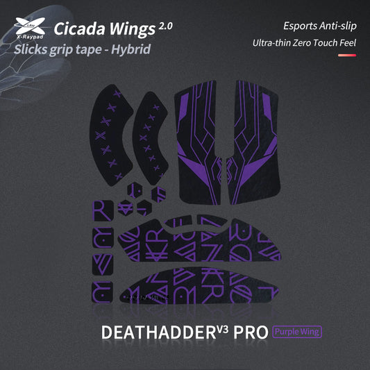 X-Raypad Cicada Wings V2 Slicks Grip Tape for Deathadder V3 Pro