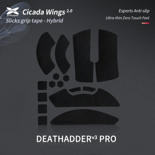 X-Raypad Cicada Wings V2 Slicks Grip Tape for Deathadder V3 Pro
