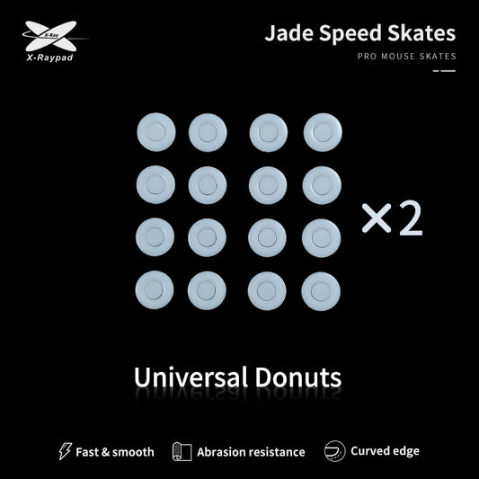 X-Raypad Jade Speed DIY Mouse Skates – Universal D9.5mm Donuts