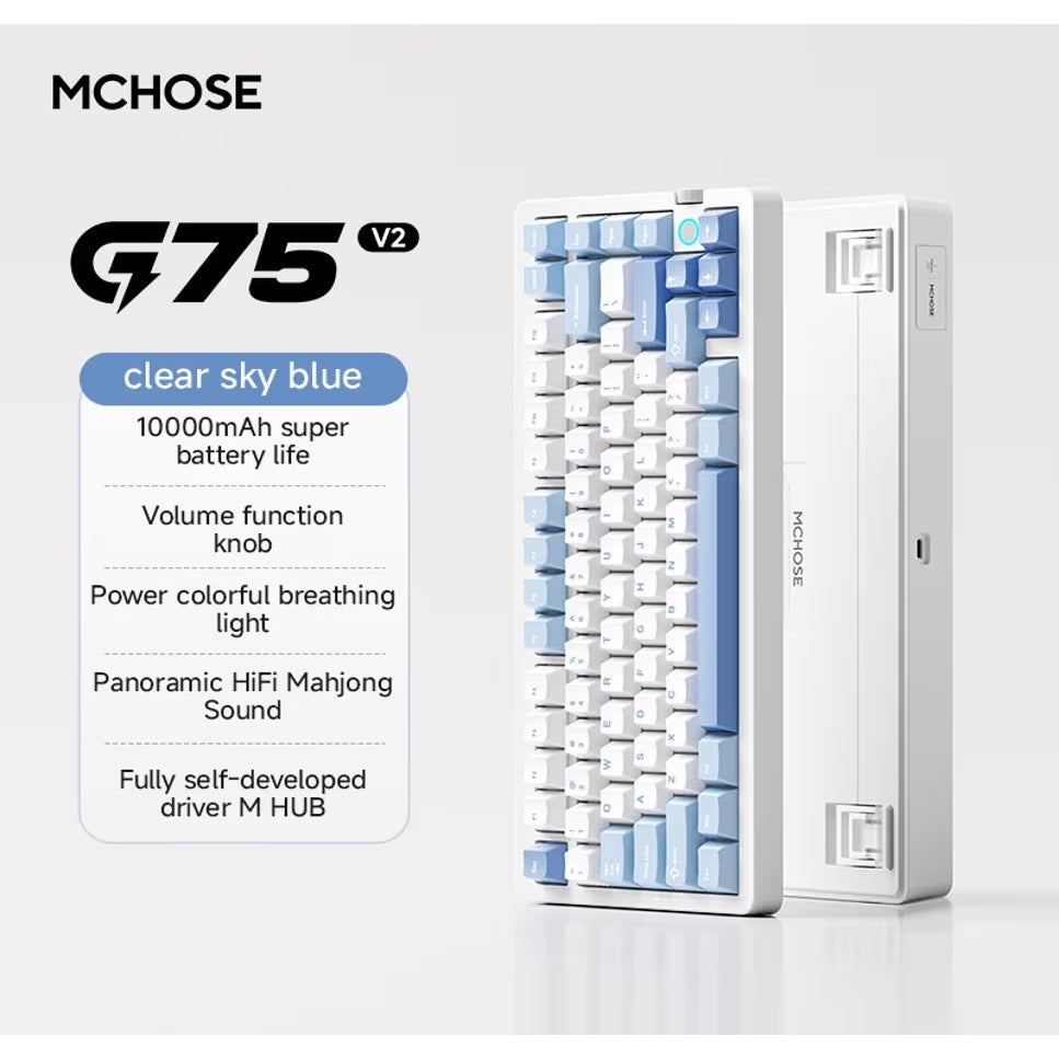 MCHOSE G75 V2 Wireless Mechanical Keyboard