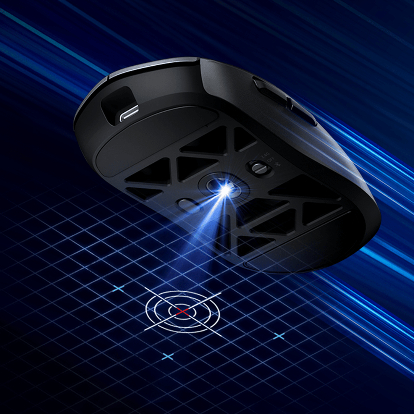 MCHOSE AX5 Pro tri-mode mouse (2.4GHz, Bluetooth, USB-C) – NMPC India Store