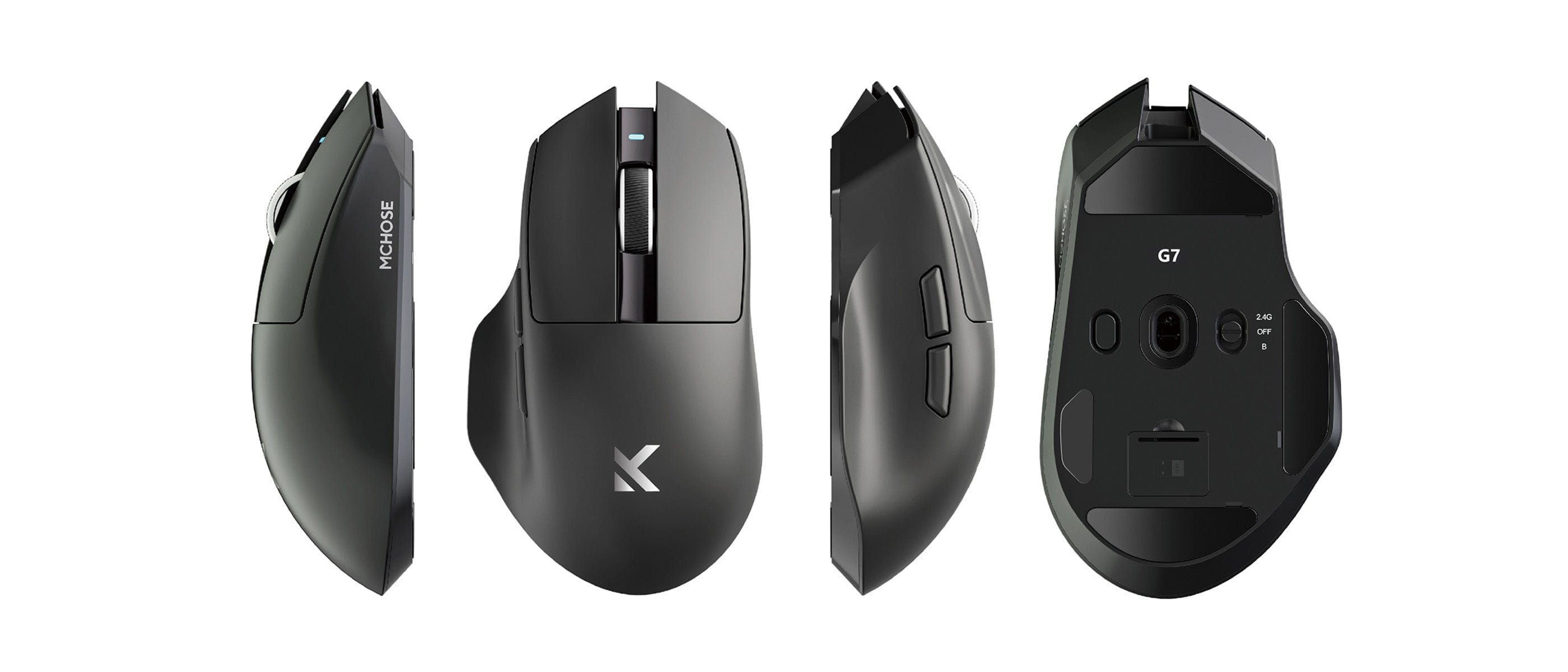 Mchose G7 Black Gaming Mouse Wireless. Sold by NMPC INDIA