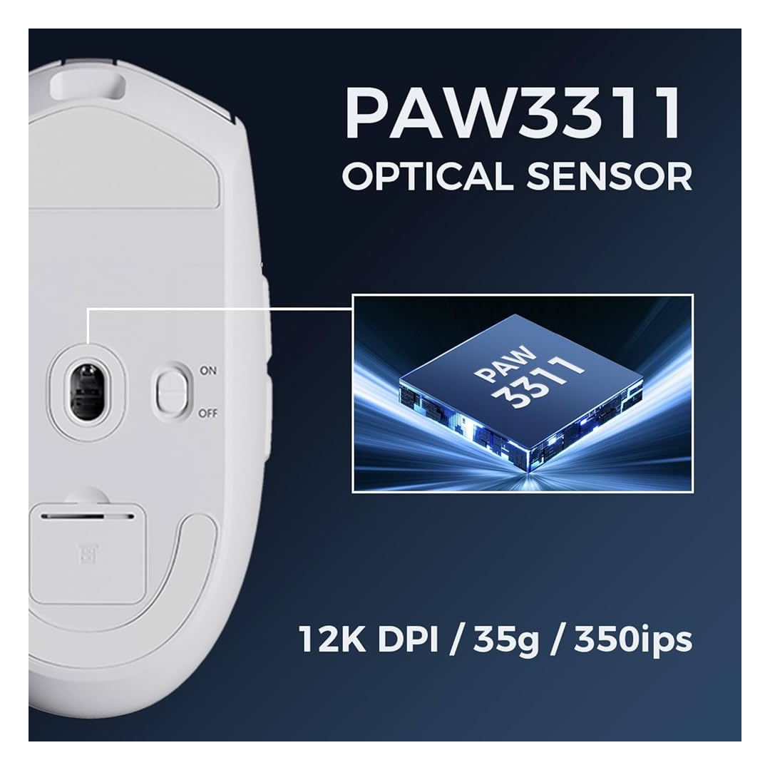 MCHOSE G3 advanced wireless gaming mouse with adjustable 6-level DPI – NMPC India