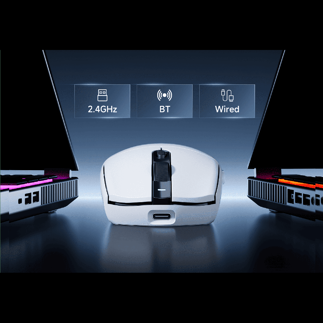 MCHOSE G3 dual 8K polling rate mouse with TTC gold and silver encoders – NMPC India