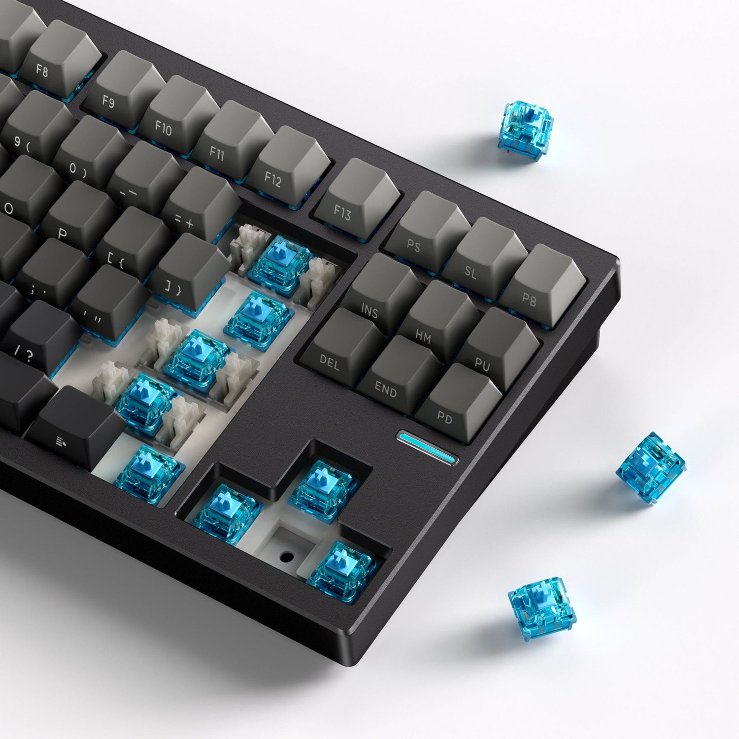 Shop MCHOSE GX87S Custom Gaming Keyboard with CNC Aluminum Case and Hot-Swap Switches – NMPC India