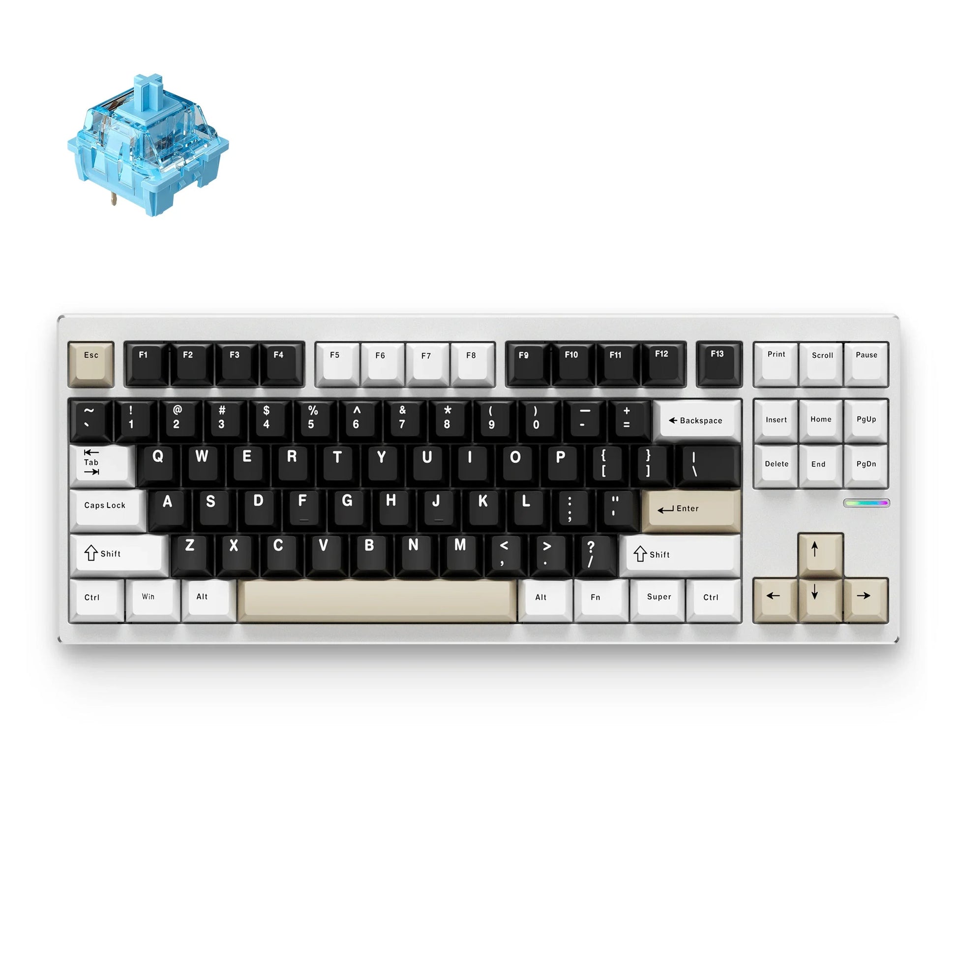 High-Performance Aluminum Mechanical Keyboard MCHOSE GX87S for Gaming – NMPC India
