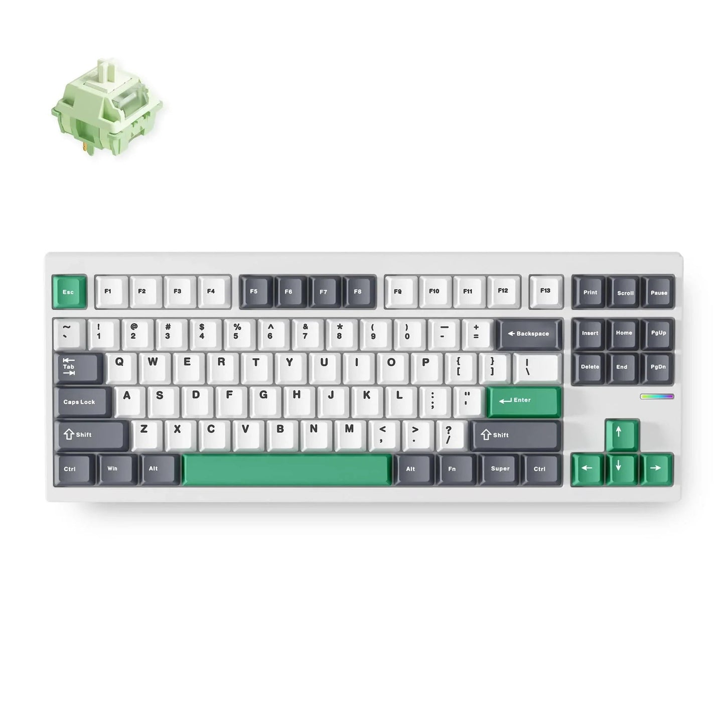 MCHOSE GX87 Mechanical Keyboard Black Anodic Oxidation Case – NMPC India