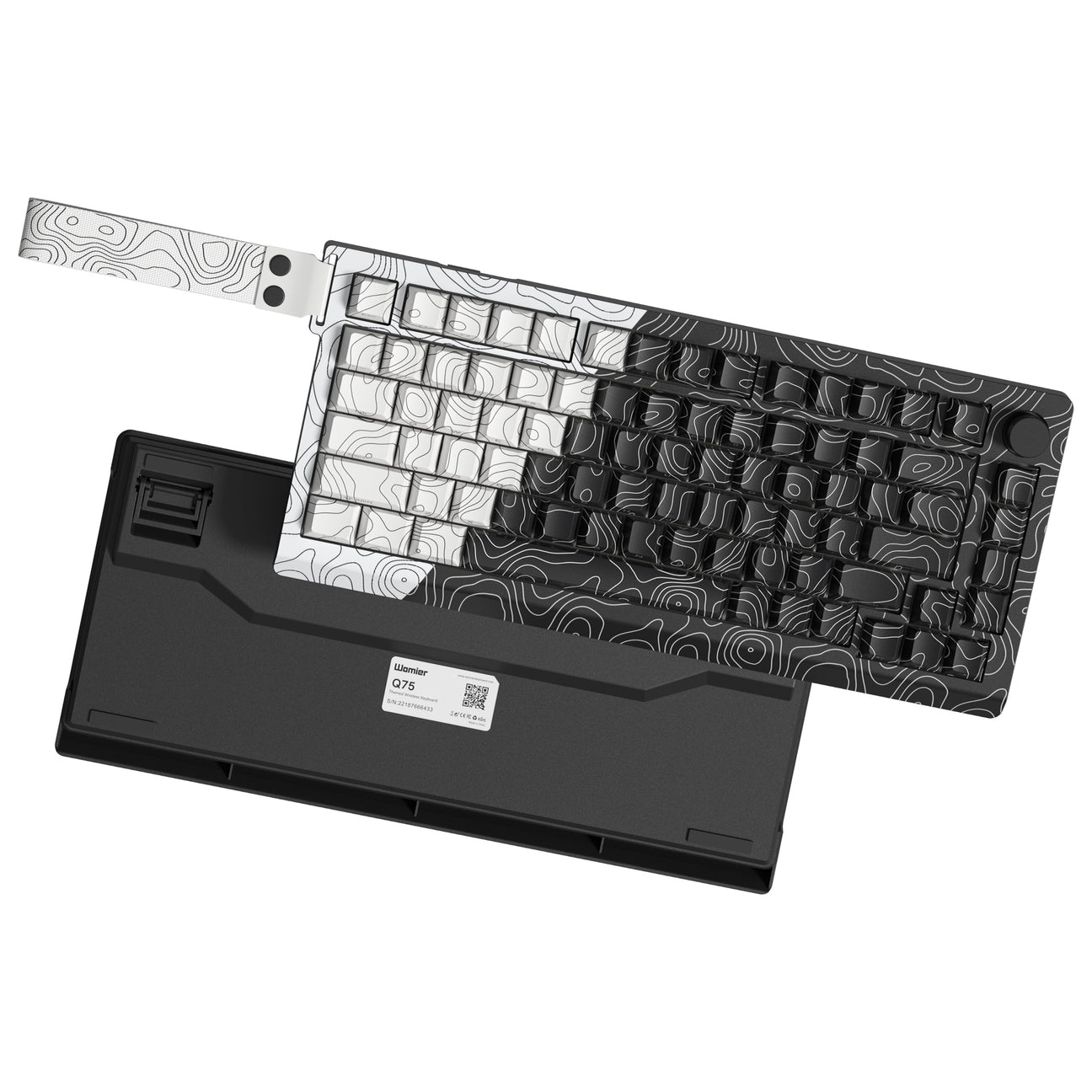 WOMIER Q75 75% VIA SUPPORT GASKET MOUNTED WIRELESS KEYBOARD WITH KNOB
