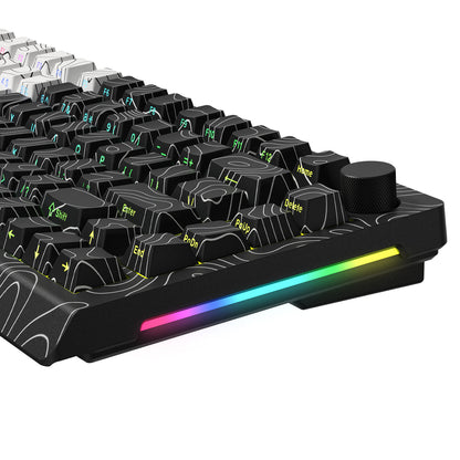 WOMIER Q75 75% VIA SUPPORT GASKET MOUNTED WIRELESS KEYBOARD WITH KNOB