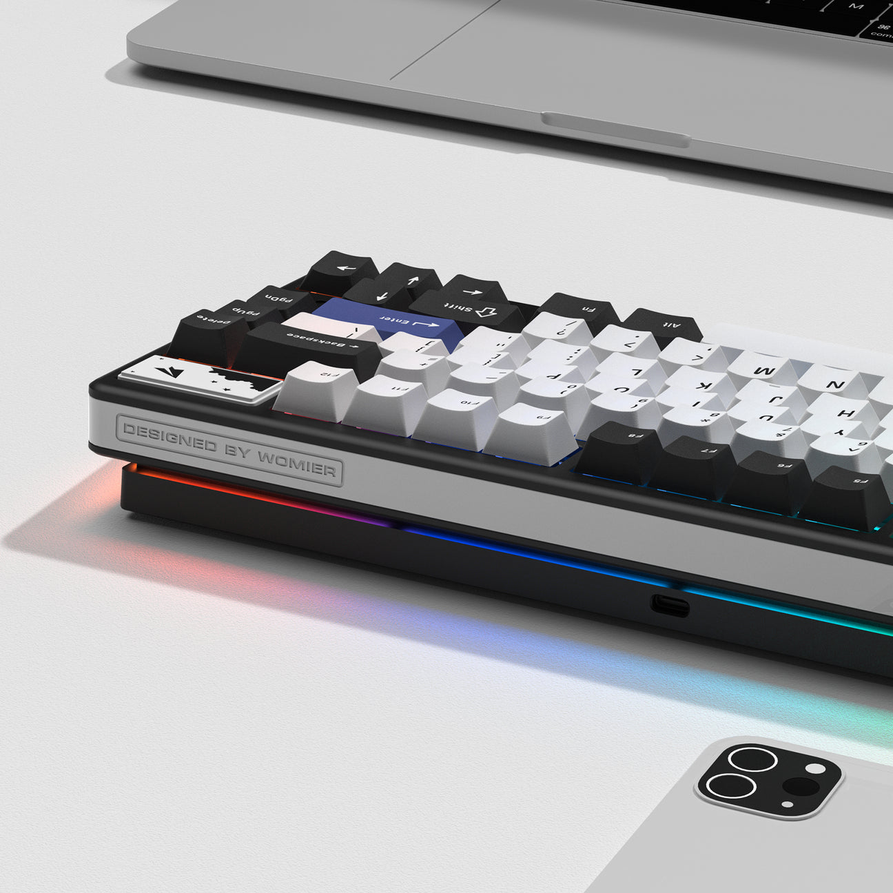 WOMIER SK71 PRO 75% VIA SUPPORT WIRELESS ALUMINUM MECHANICAL KEYBOARD