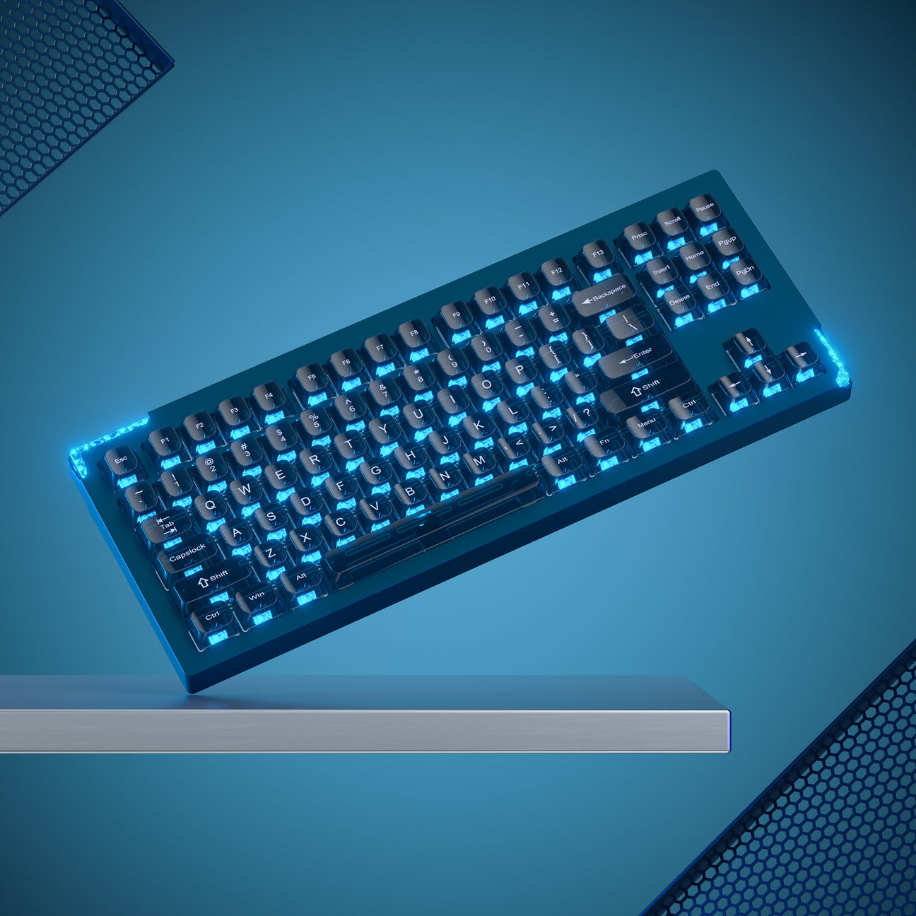 WOMIER SK87 TKL QMK/VIA SUPPORT WIRELESS ALUMINUM CUSTOM KEYBOARD