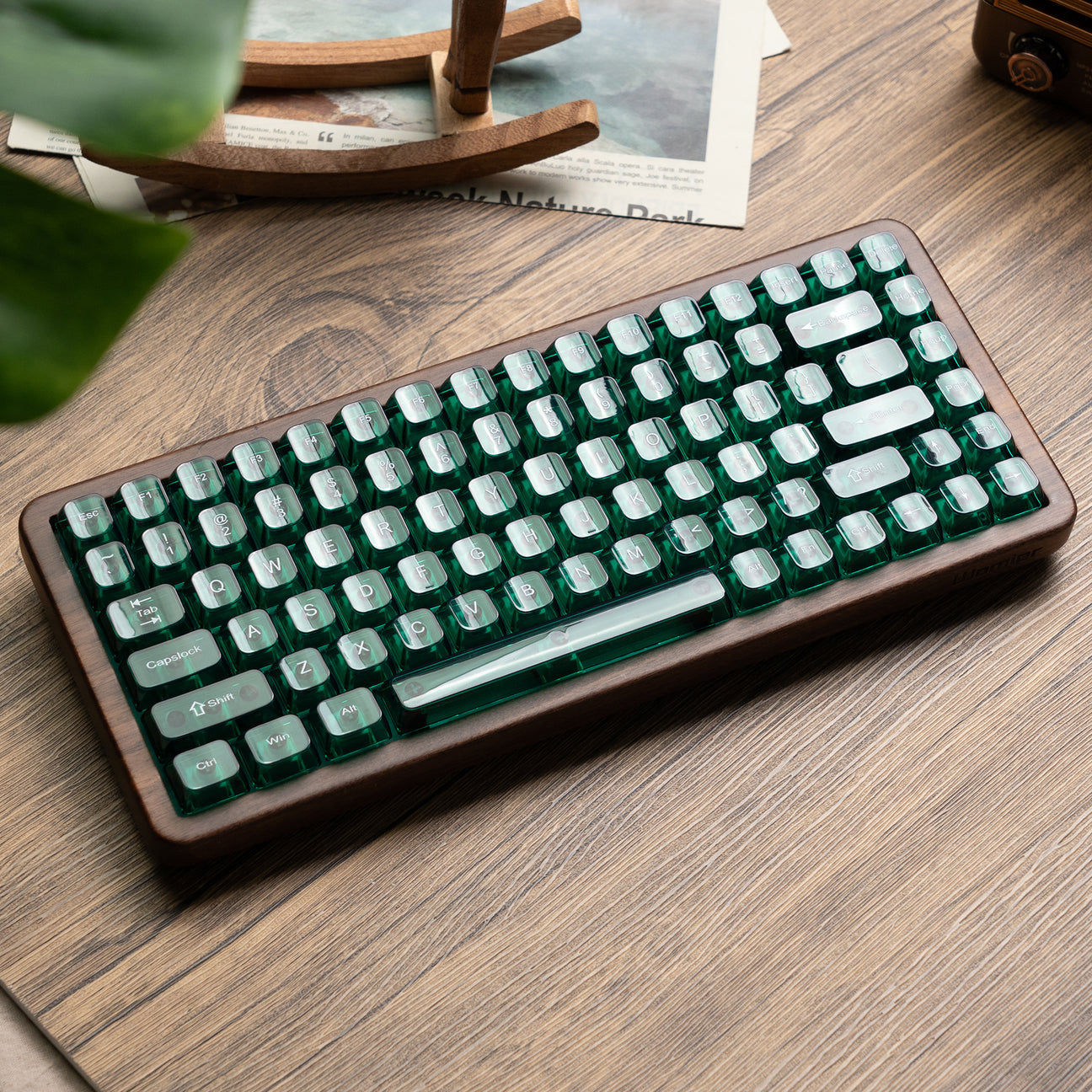 WOMIER WD75 75% VIA SUPPORT WIRELESS WOODEN KEYBOARD