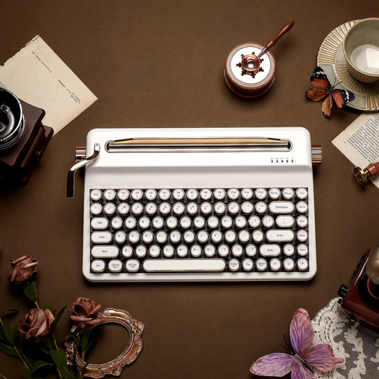 [Pre-order] YUNZII QL75 Vintage Retro Typewriter QMK/VIA Mechanical Keyboard