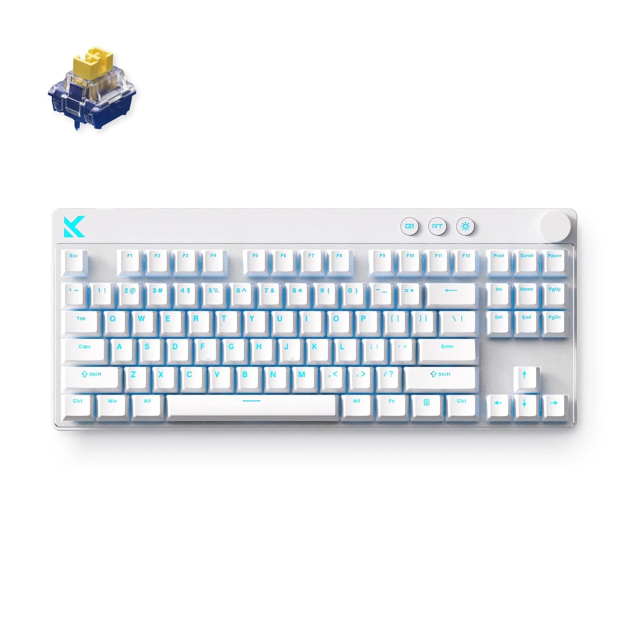 MCHOSE もっち Mix ラピッドトリガーキーボード White 87 語学・辞書・学習参考書
