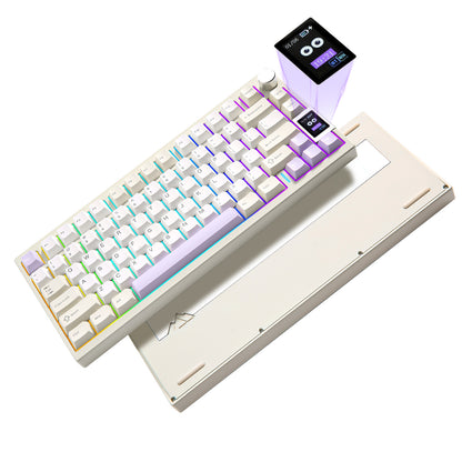 YUNZII AL80 QMK/VIA Aluminum LCD Mechanical Keyboard
