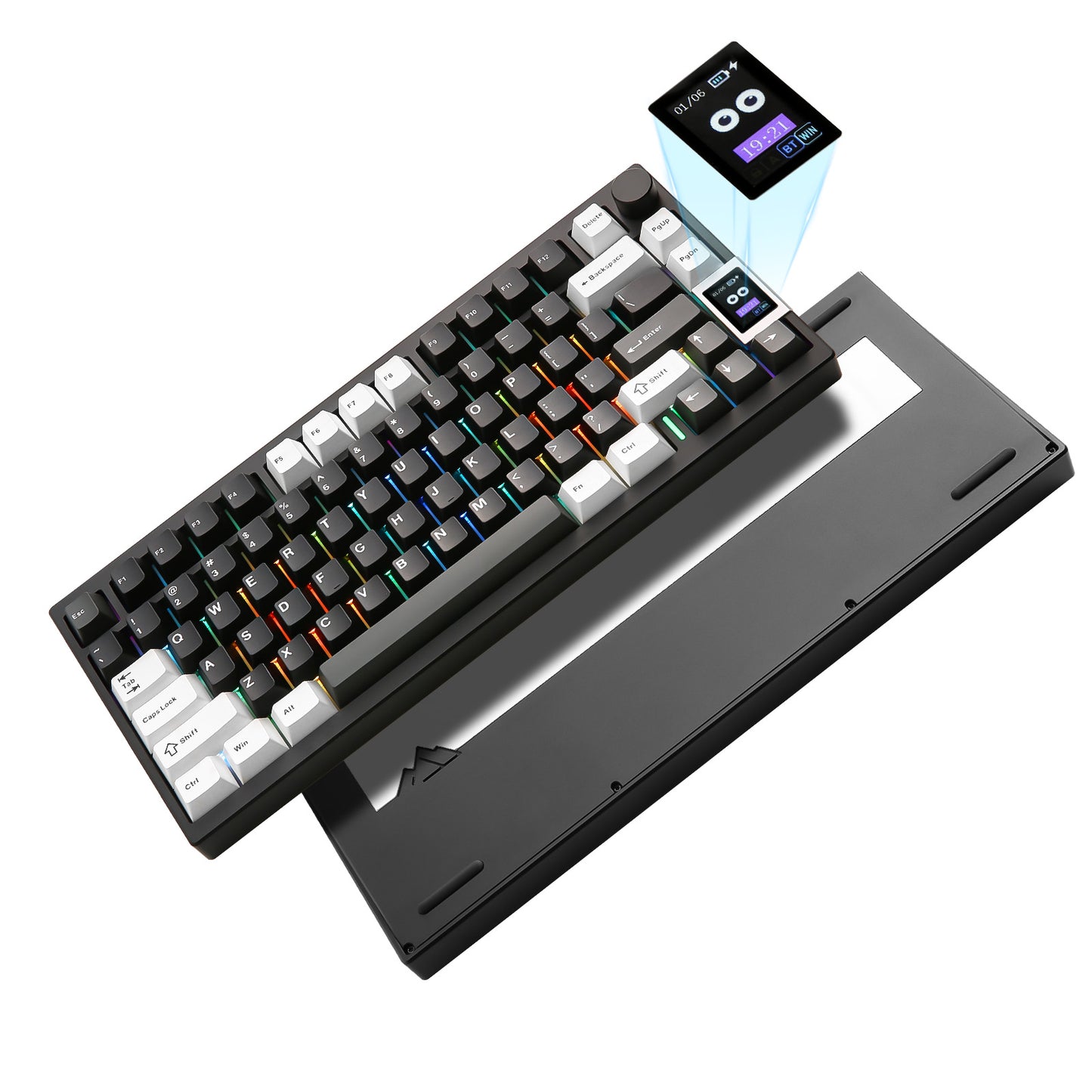 YUNZII AL80 QMK/VIA Aluminum LCD Mechanical Keyboard