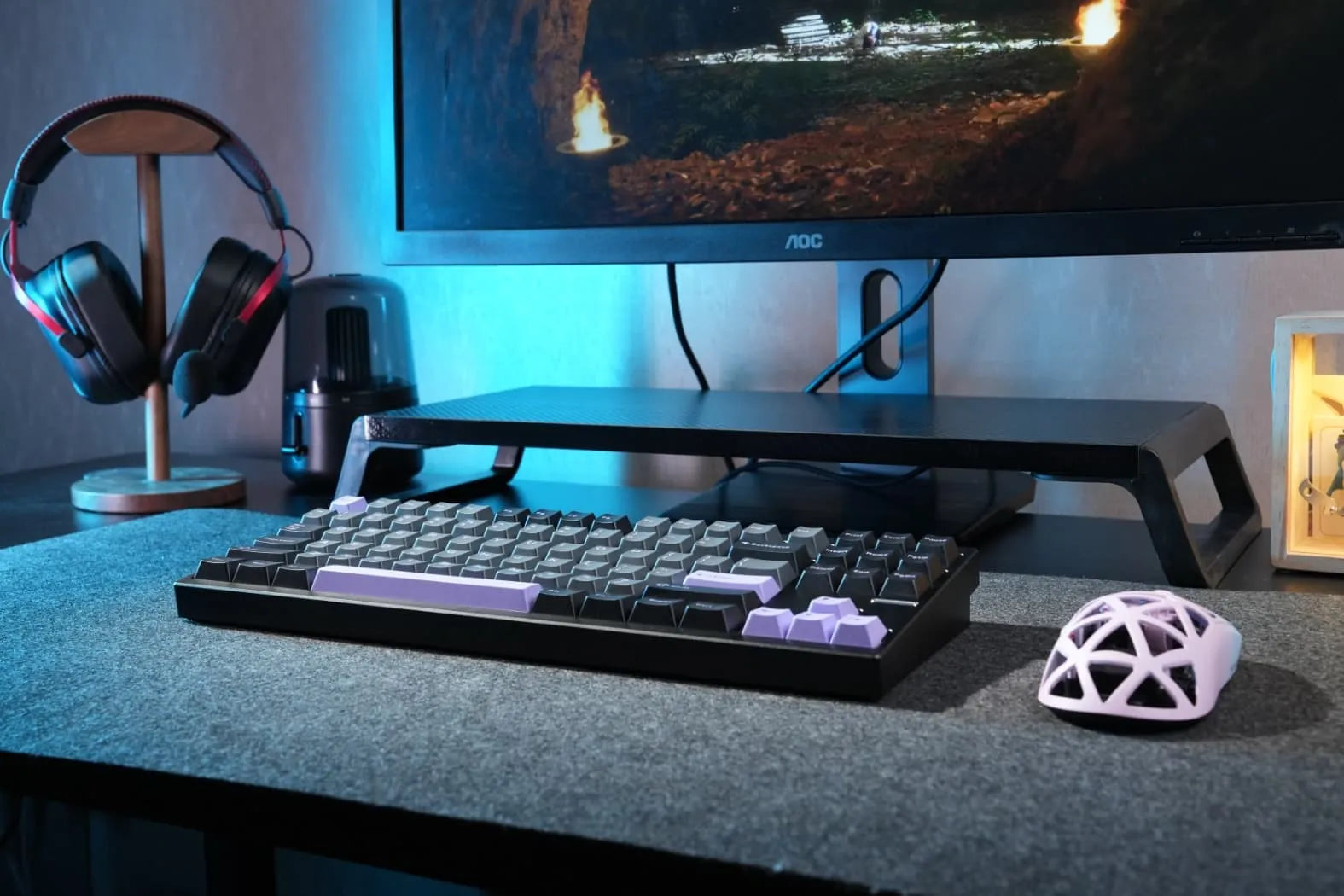 Load video: MCHOSE GX87 Max Mechanical Keyboard Black Anodic Oxidation Aluminum Case – NMPC India