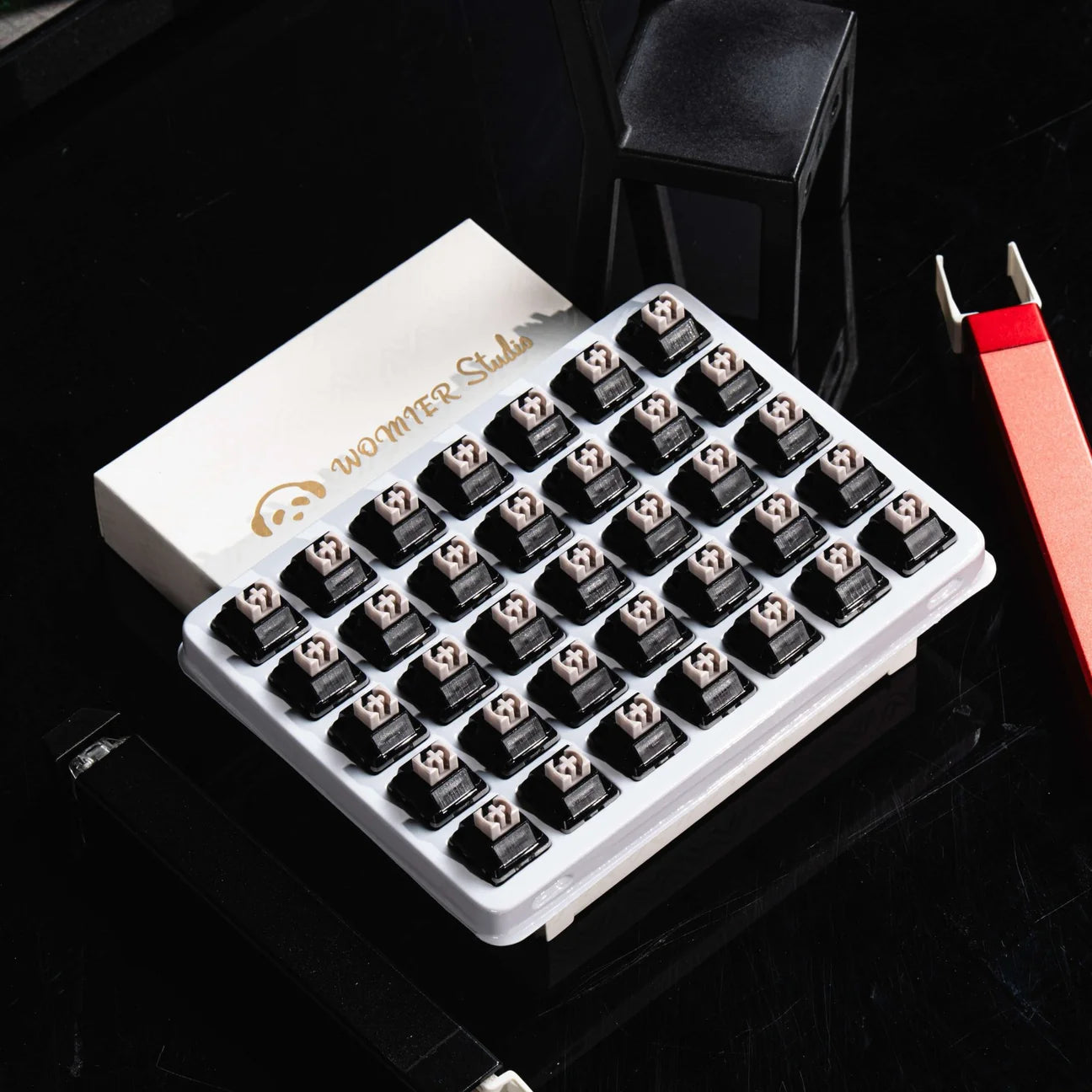 Womier New POM Series Pre-lubed Linear Switches (35 pcs/box)