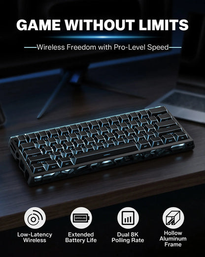 Womier SK61 HE Hall Effect Wireless Gaming Keyboard