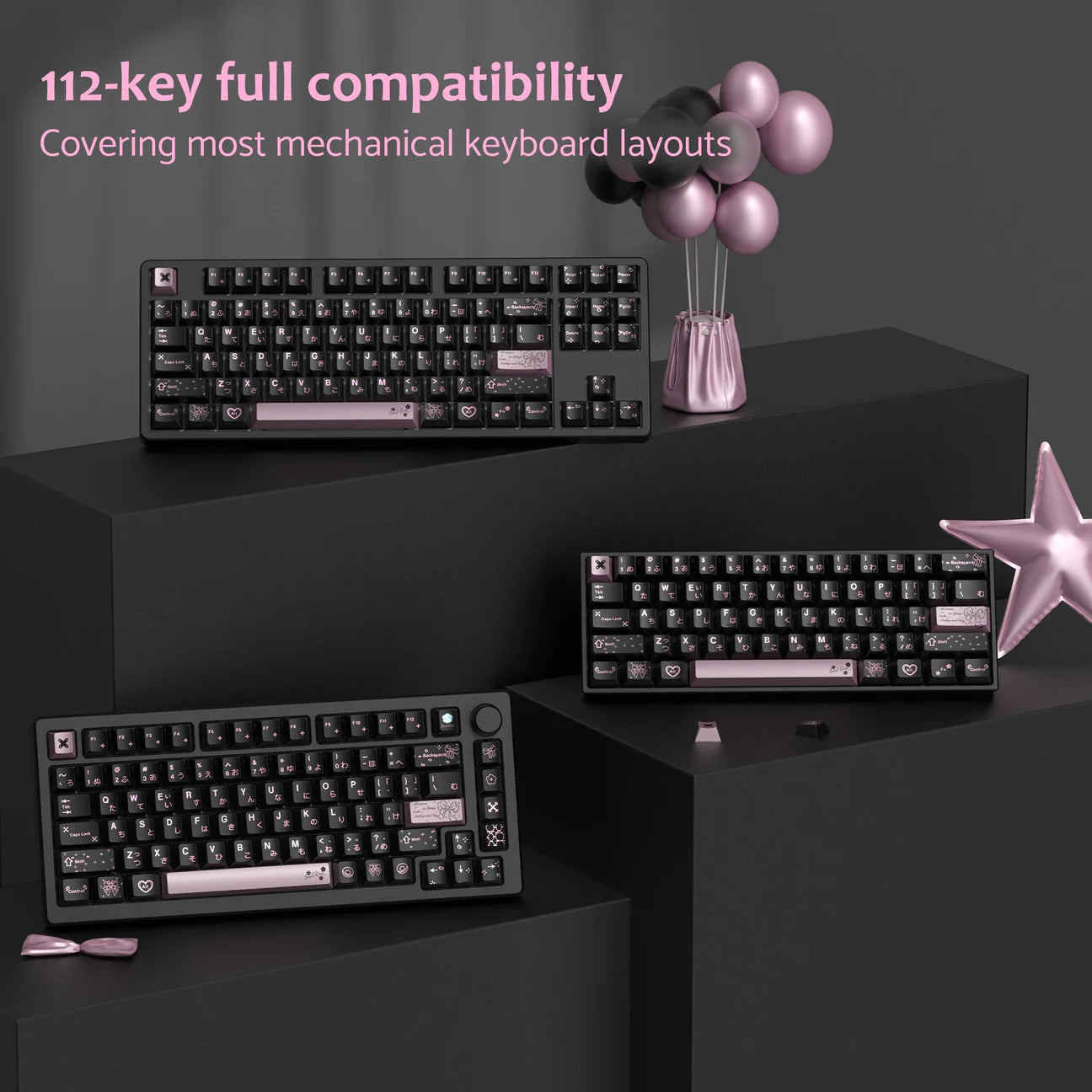 Womier Spring Scenery Cherry Profile PBT 112 Keycaps Set