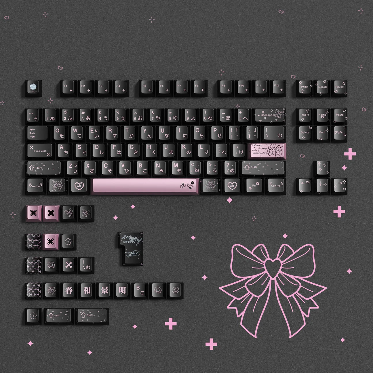 Womier Spring Scenery Cherry Profile PBT 112 Keycaps Set