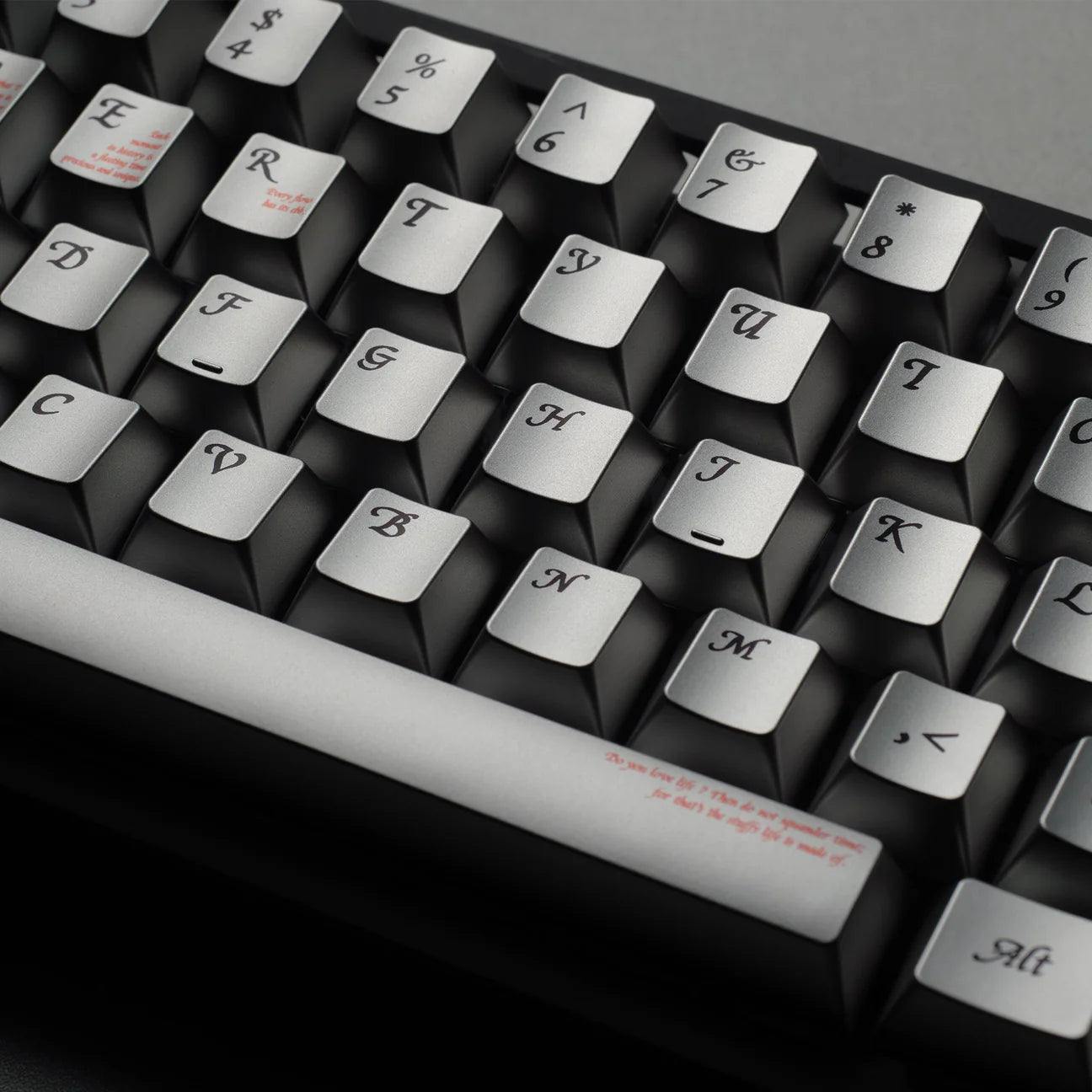 Womier Timeless 112-Key Cherry Profile Metallic Coating Keycap Set