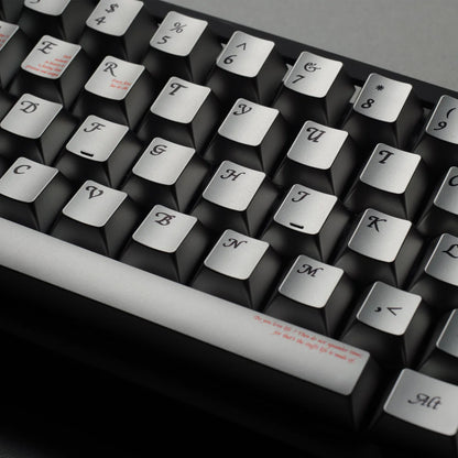 Womier Timeless 112-Key Cherry Profile Metallic Coating Keycap Set