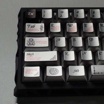 Womier Timeless 112-Key Cherry Profile Metallic Coating Keycap Set