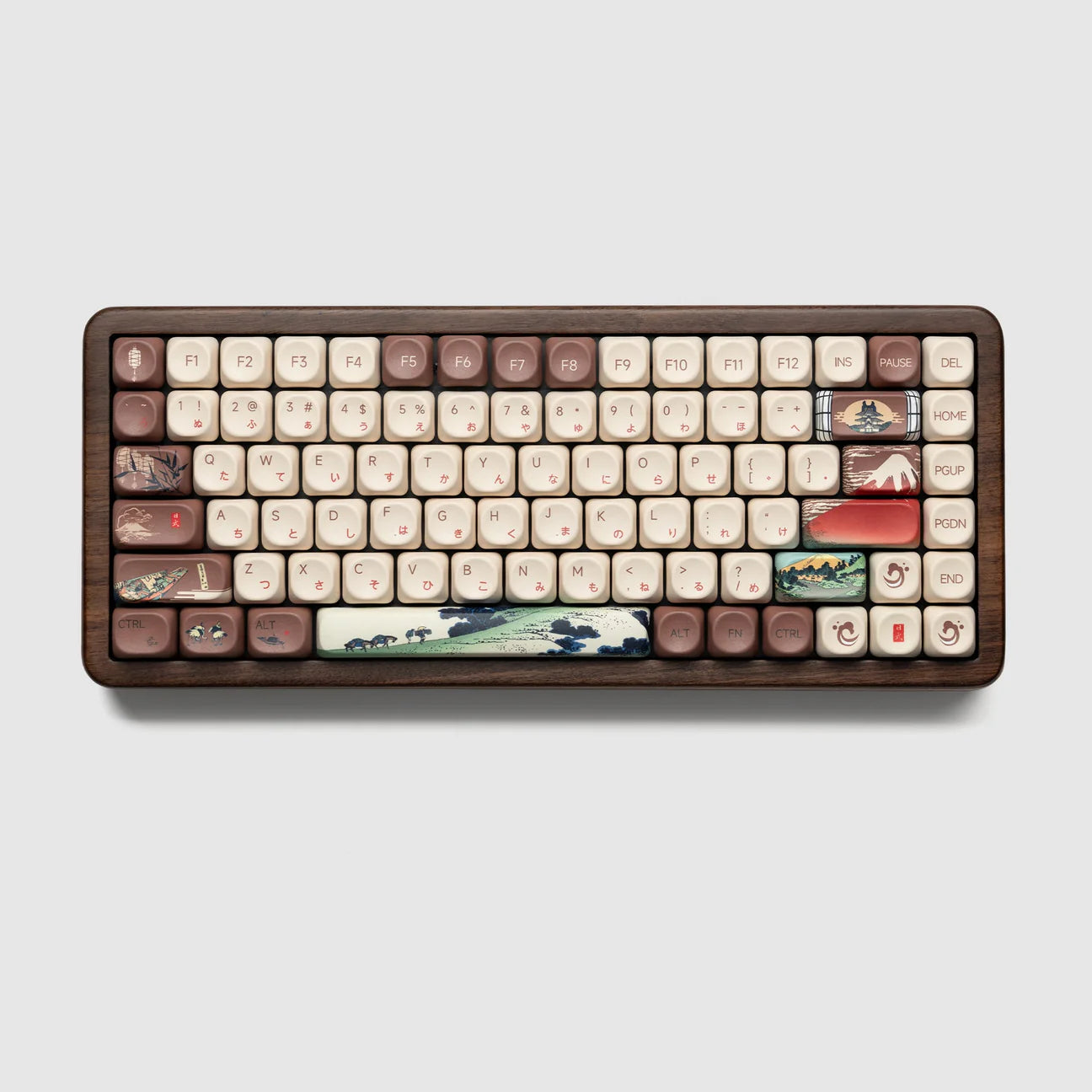 WOMIER WD75 75% VIA SUPPORT WIRELESS WOODEN KEYBOARD