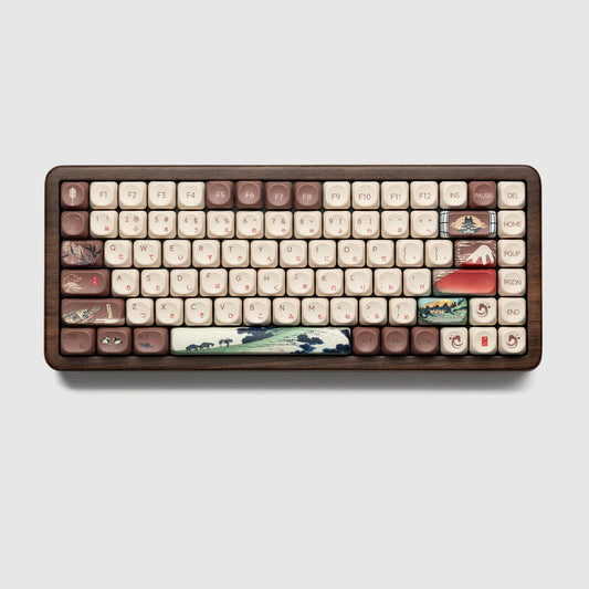 WOMIER WD75 75% VIA SUPPORT WIRELESS WOODEN KEYBOARD