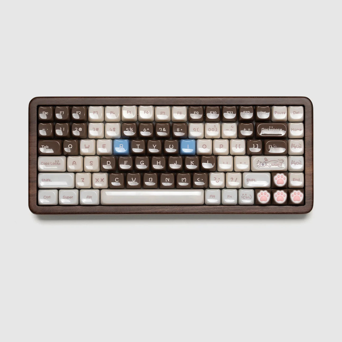WOMIER WD75 75% VIA SUPPORT WIRELESS WOODEN KEYBOARD