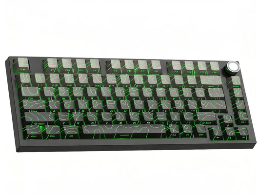 Womier WK75 75% Wireless Mechanical Keyboard with Multimedia Knob