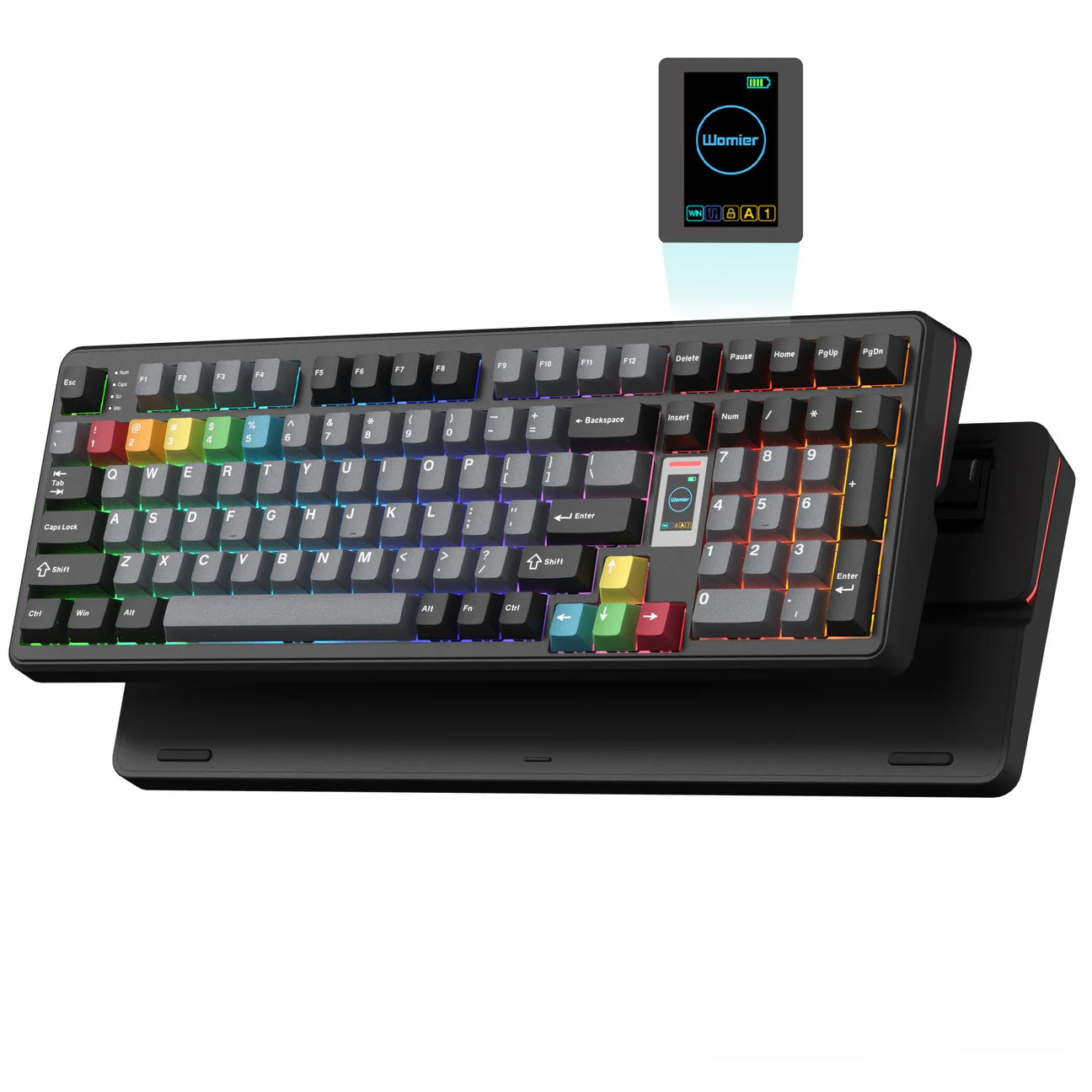 Womier WK98 98% Multimedia Screen Mechanical Gaming Keyboard