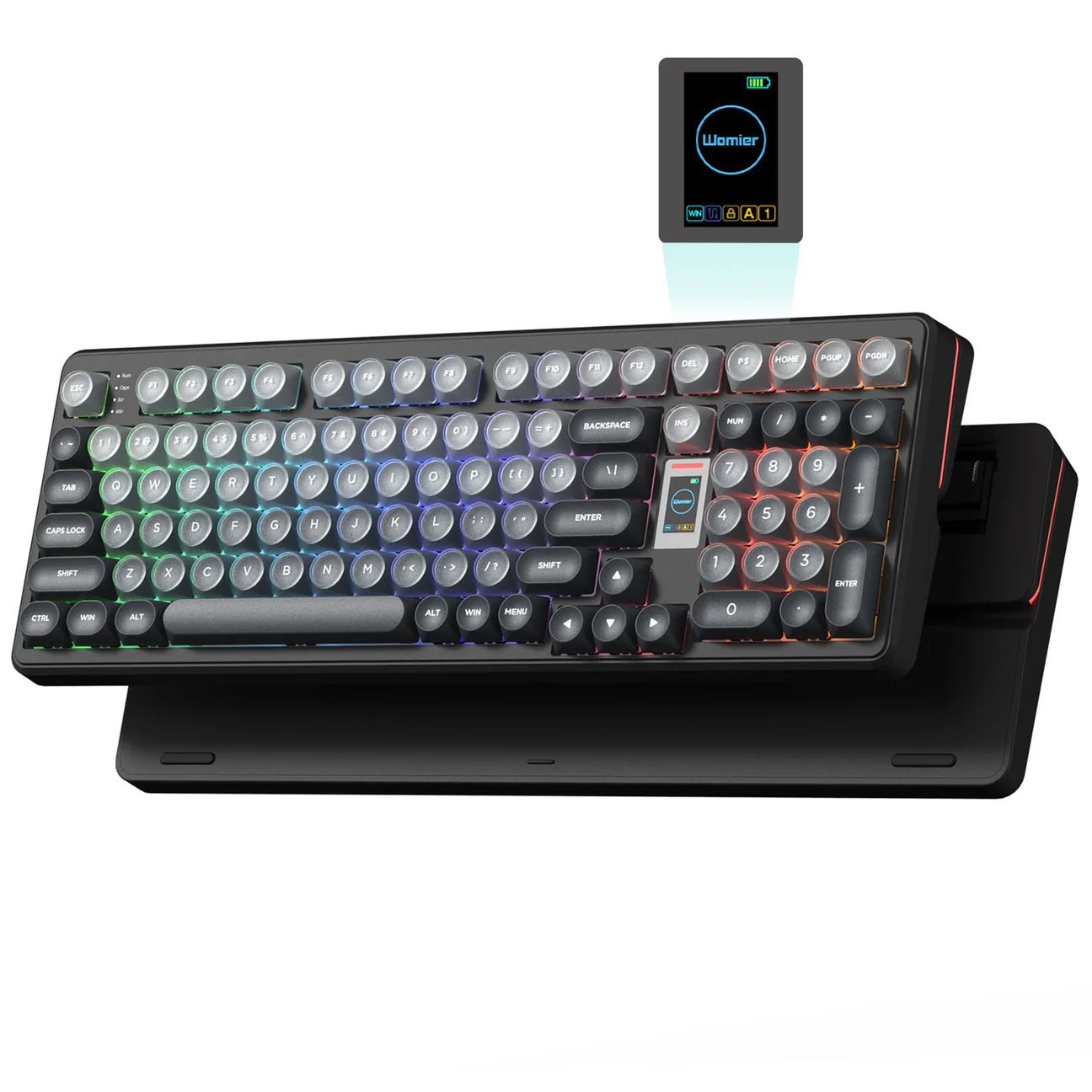 Womier WK98 98% Multimedia Screen Mechanical Gaming Keyboard